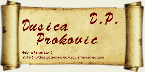 Dušica Proković vizit kartica